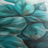 Floral 393 Canvas Art 18" x 24" / 45 x 60 cm / Black