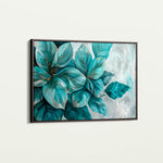 Floral 393 Canvas Art 60 x 40 cm / Black