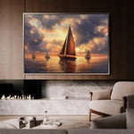 Landscape 393 Canvas Art 18" x 24" / 45 x 60 cm / Black