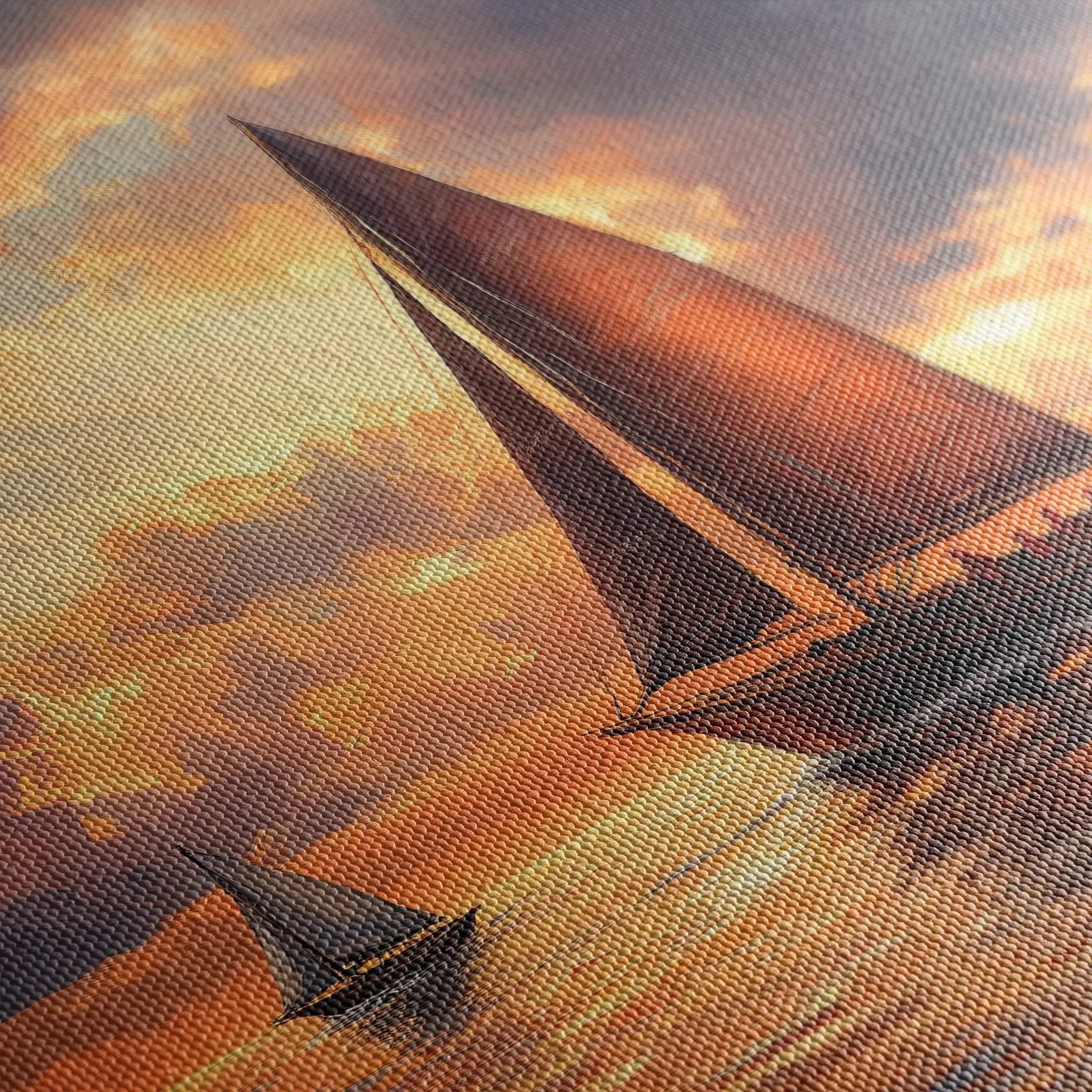 Landscape 393 Canvas Art 18" x 24" / 45 x 60 cm / Black