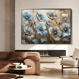 Floral 394 Canvas Art 18" x 24" / 45 x 60 cm / Black