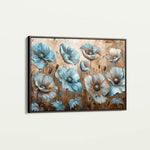 Floral 394 Canvas Art 18" x 24" / 45 x 60 cm / Black