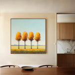 Landscape 394 Canvas Art 16" x 16" / 40 x 40 cm / Black