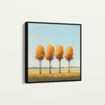 Landscape 394 Canvas Art 16" x 16" / 40 x 40 cm / Black