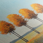 Landscape 394 Canvas Art 16" x 16" / 40 x 40 cm / Black