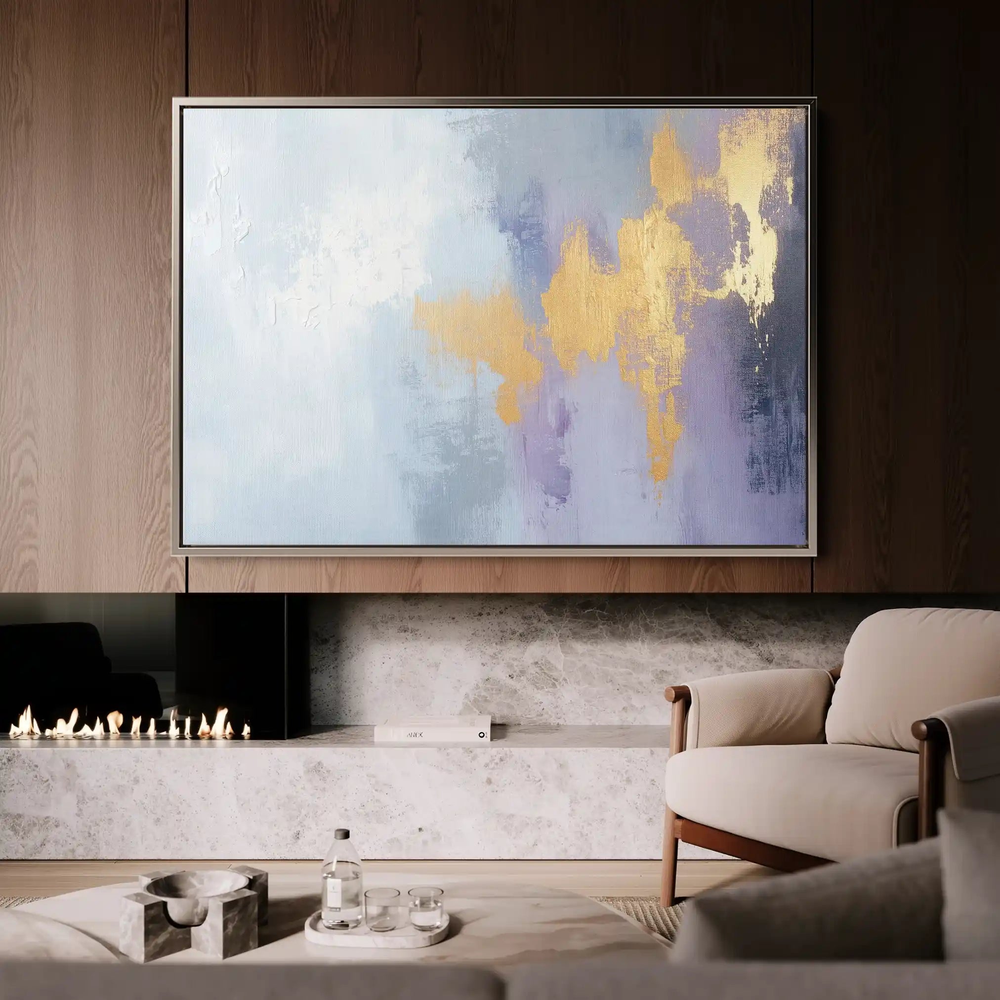 Abstract 395 Canvas Art 60 x 40 cm / Black