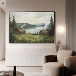 Landscape 395 Canvas Art 18" x 24" / 45 x 60 cm / Black