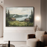 Landscape 395 Canvas Art 18" x 24" / 45 x 60 cm / Black