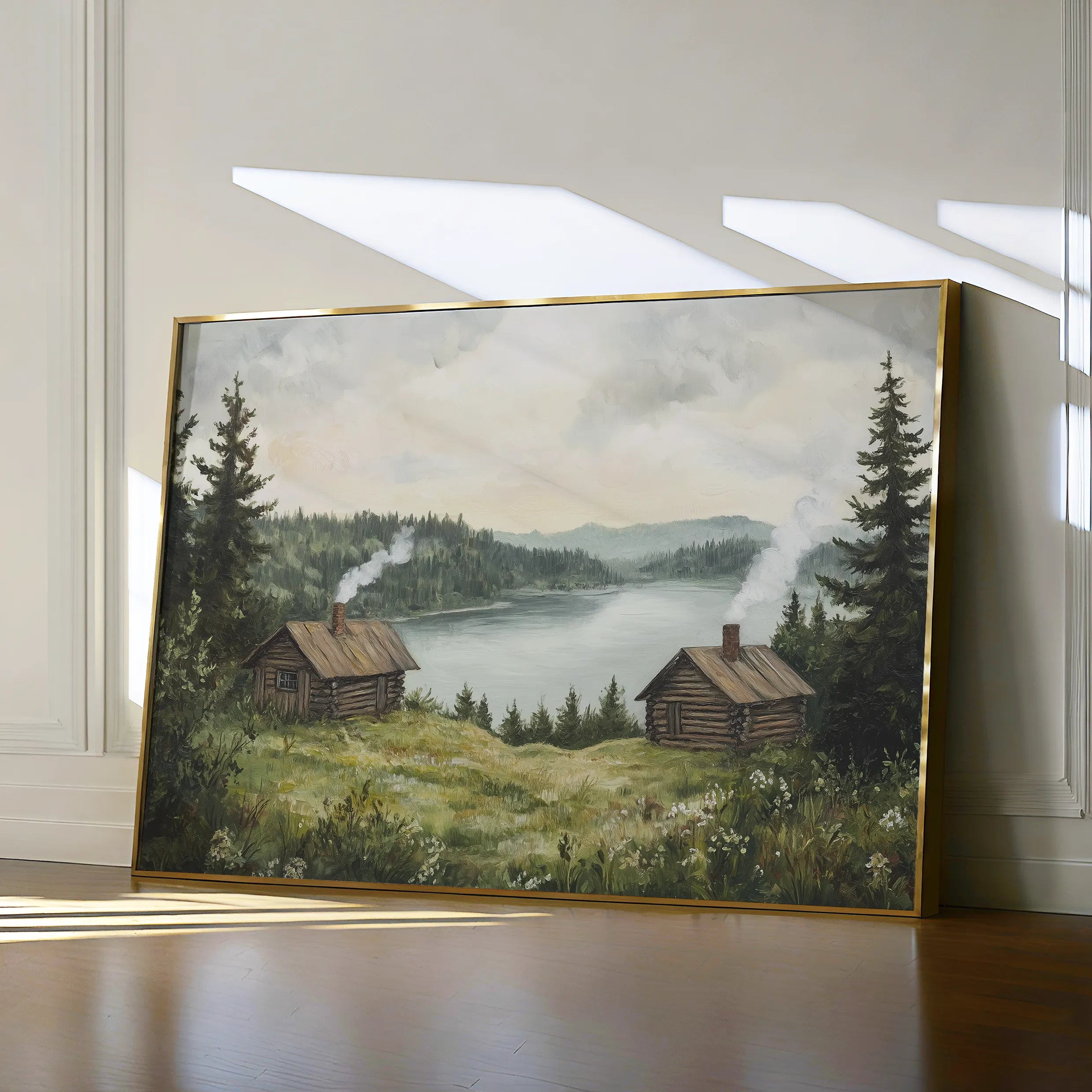 Landscape 395 Canvas Art 18" x 24" / 45 x 60 cm / Black