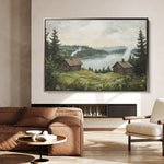 Landscape 395 Canvas Art 18" x 24" / 45 x 60 cm / Black