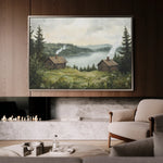 Landscape 395 Canvas Art 18" x 24" / 45 x 60 cm / Black
