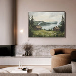 Landscape 395 Canvas Art 18" x 24" / 45 x 60 cm / Black