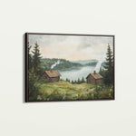 Landscape 395 Canvas Art 18" x 24" / 45 x 60 cm / Black