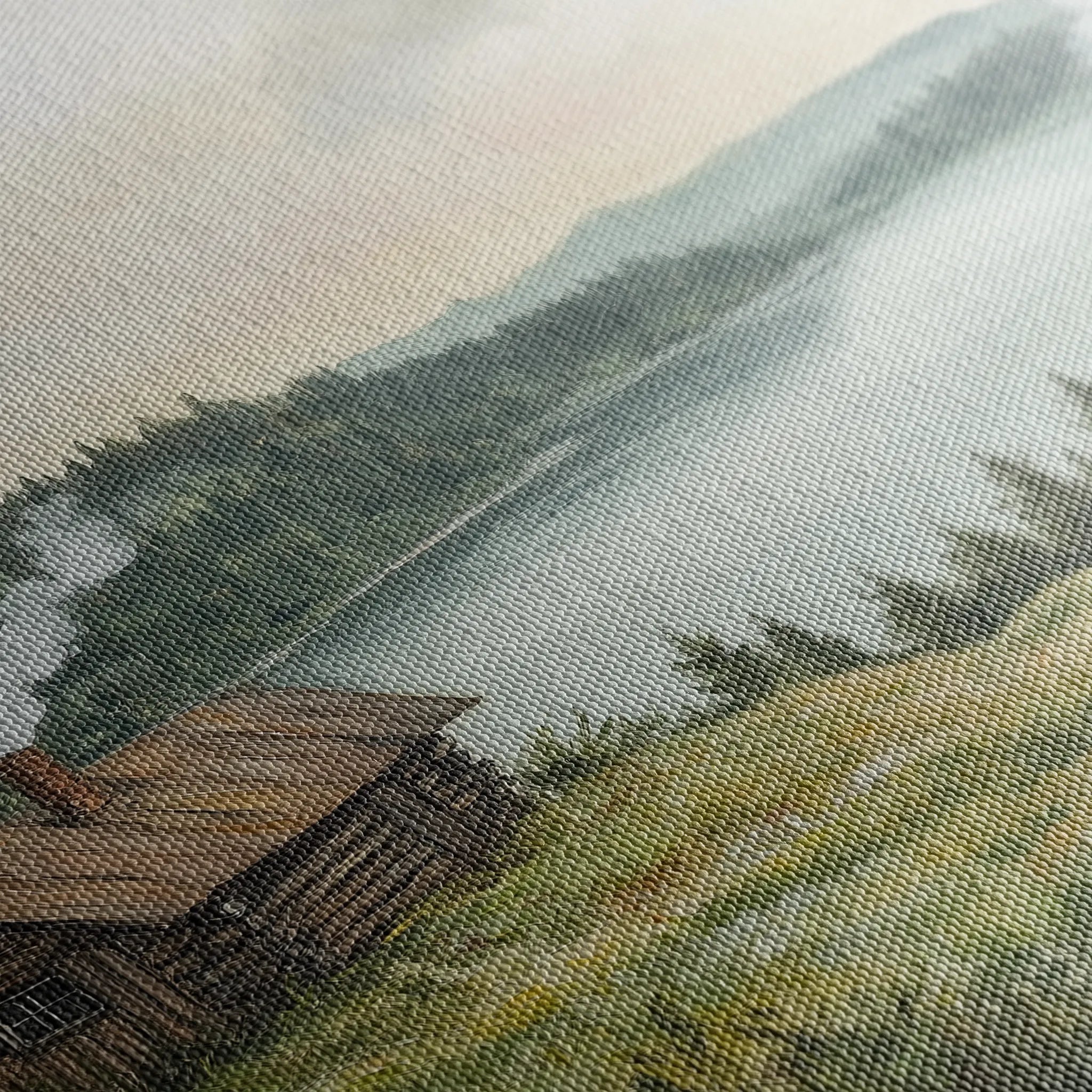 Landscape 395 Canvas Art 18" x 24" / 45 x 60 cm / Black