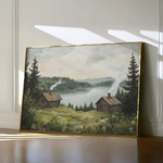 Landscape 395 Canvas Art 60 x 40 cm / Black