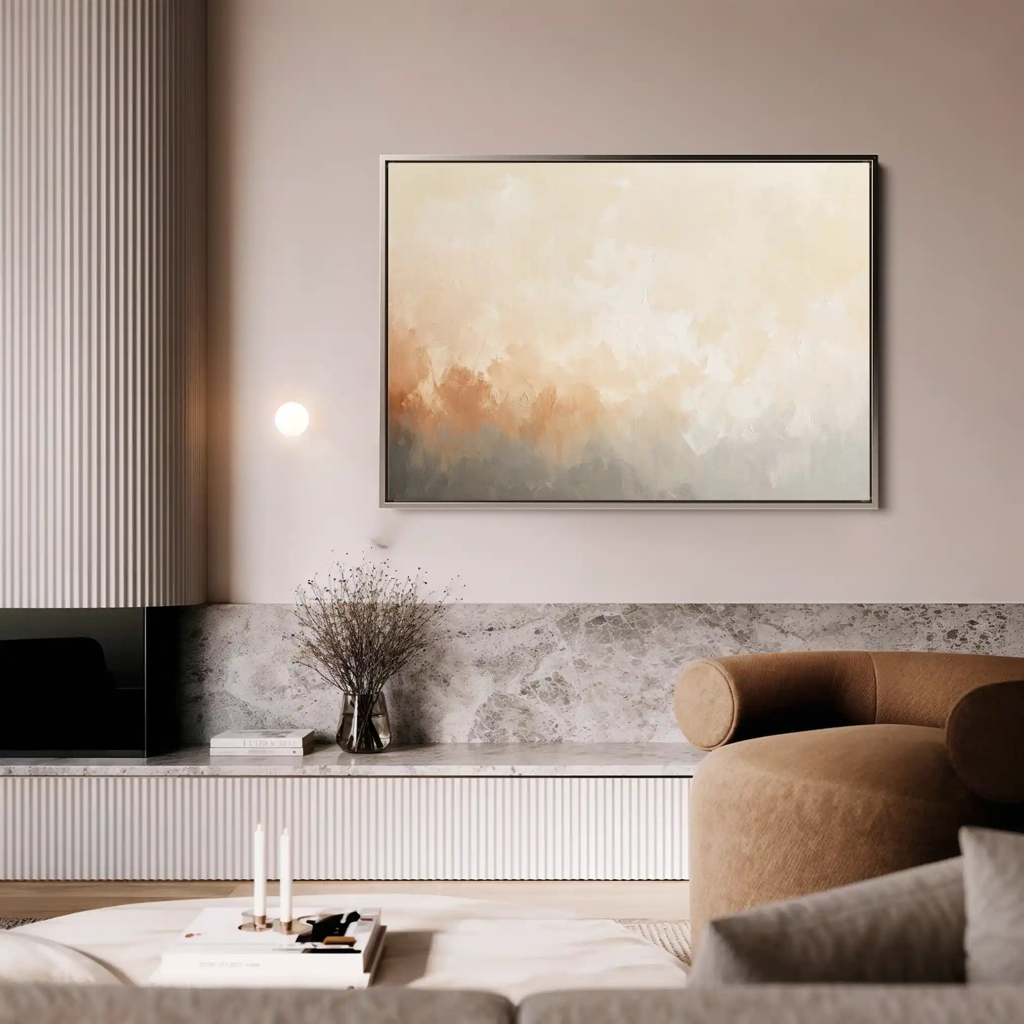 Abstract 396 Canvas Art 18" x 24" / 45 x 60 cm / Black
