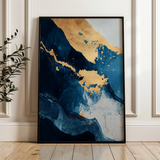 Abstract 397 Canvas Art 18" x 24" / 45 x 60 cm / Black