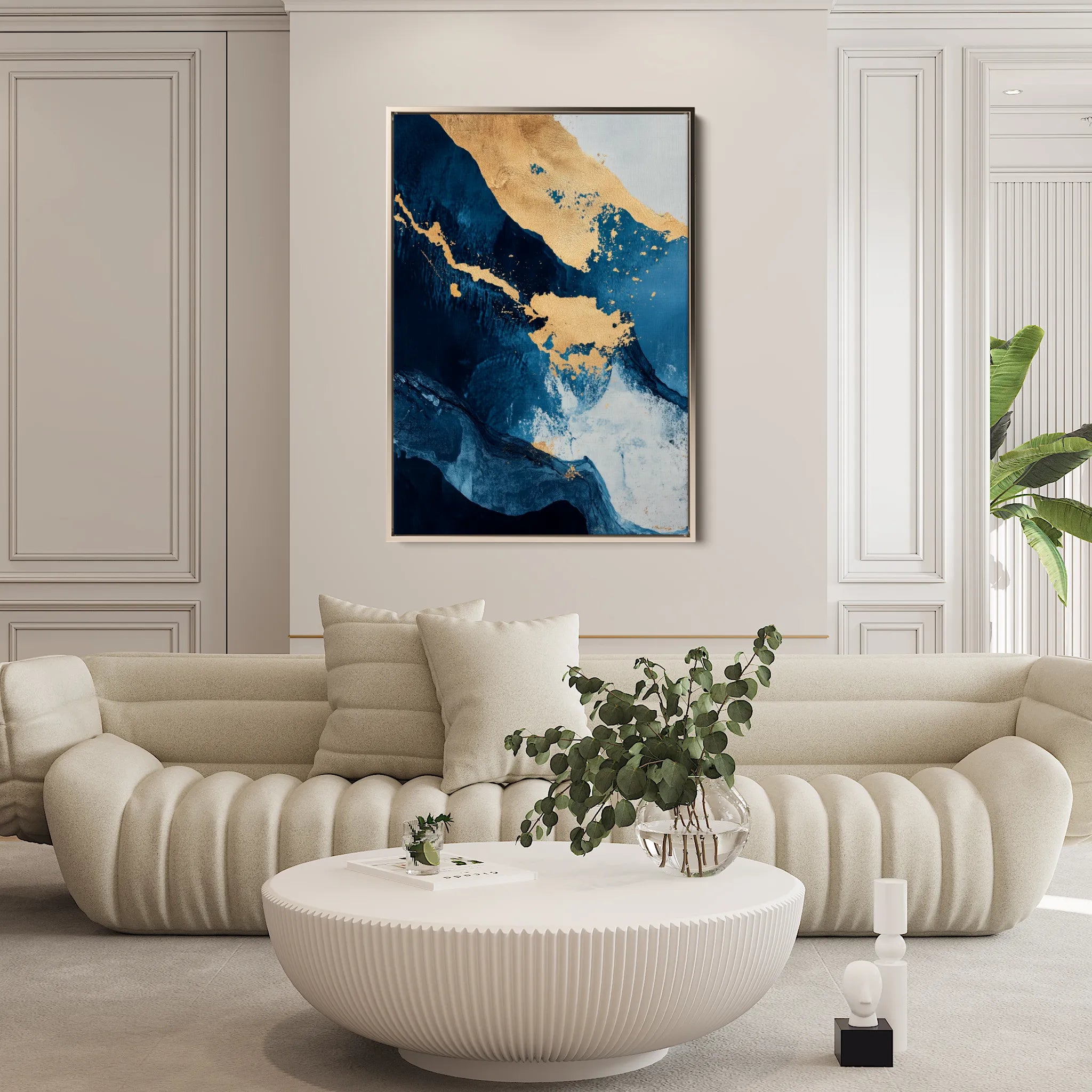 Abstract 397 Canvas Art 18" x 24" / 45 x 60 cm / Black