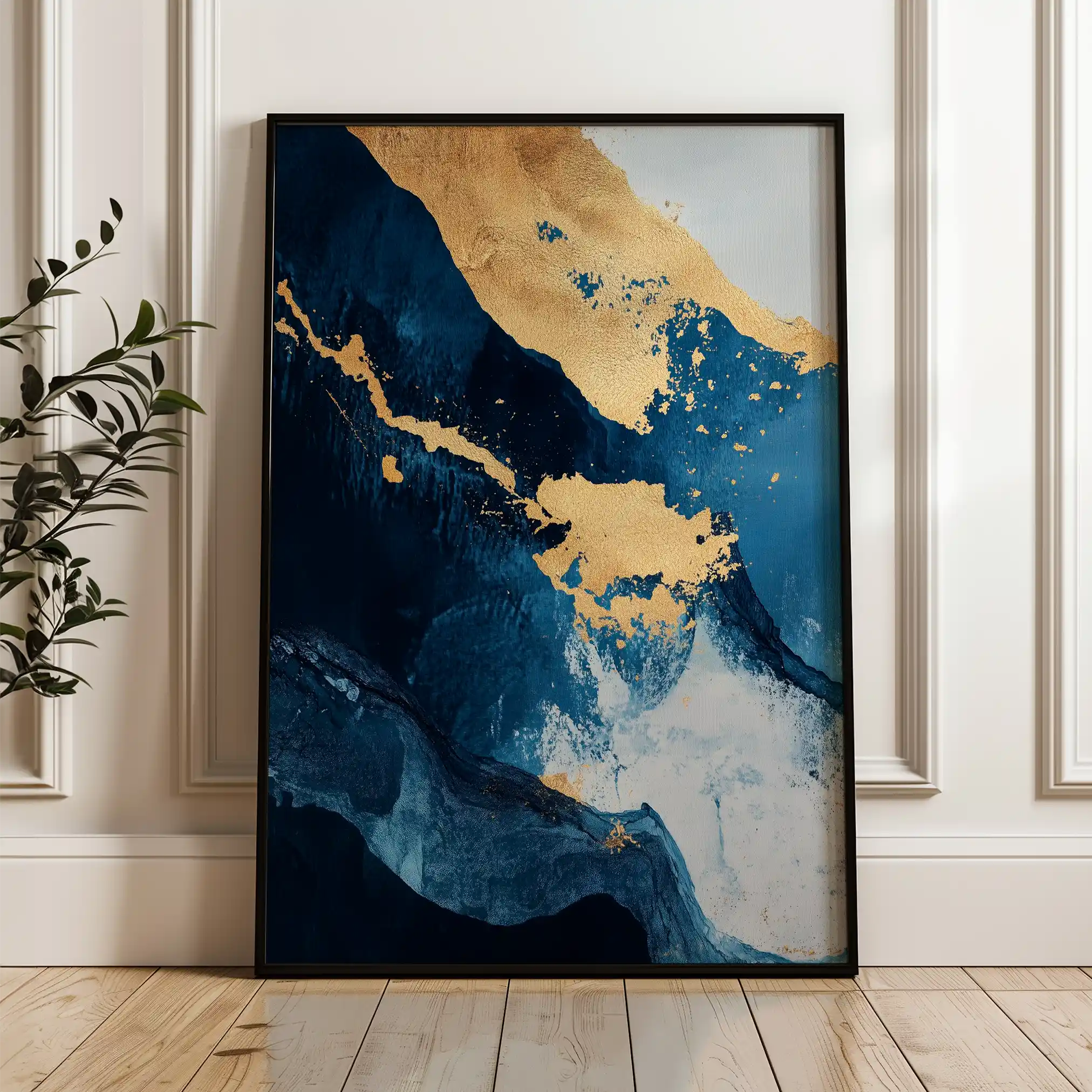 Abstract 397 Canvas Art 60 x 40 cm / Black