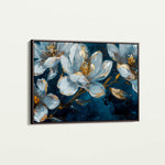Floral 397 Canvas Art 18" x 24" / 45 x 60 cm / Black