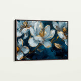 Floral 397 Canvas Art 18" x 24" / 45 x 60 cm / Black