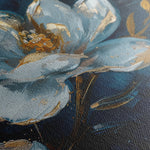 Floral 397 Canvas Art 18" x 24" / 45 x 60 cm / Black