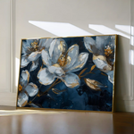 Floral 397 Canvas Art 60 x 40 cm / Black