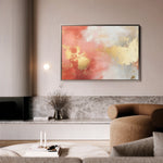 Abstract 398 Canvas Art 18" x 24" / 45 x 60 cm / Black