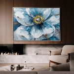 Floral 398 Canvas Art 18" x 24" / 45 x 60 cm / Black