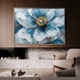 Floral 398 Canvas Art 18" x 24" / 45 x 60 cm / Black
