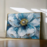 Floral 398 Canvas Art 18" x 24" / 45 x 60 cm / Black