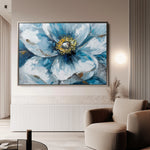 Floral 398 Canvas Art 18" x 24" / 45 x 60 cm / Black