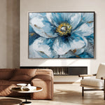Floral 398 Canvas Art 18" x 24" / 45 x 60 cm / Black