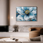 Floral 398 Canvas Art 18" x 24" / 45 x 60 cm / Black