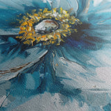 Floral 398 Canvas Art 18" x 24" / 45 x 60 cm / Black
