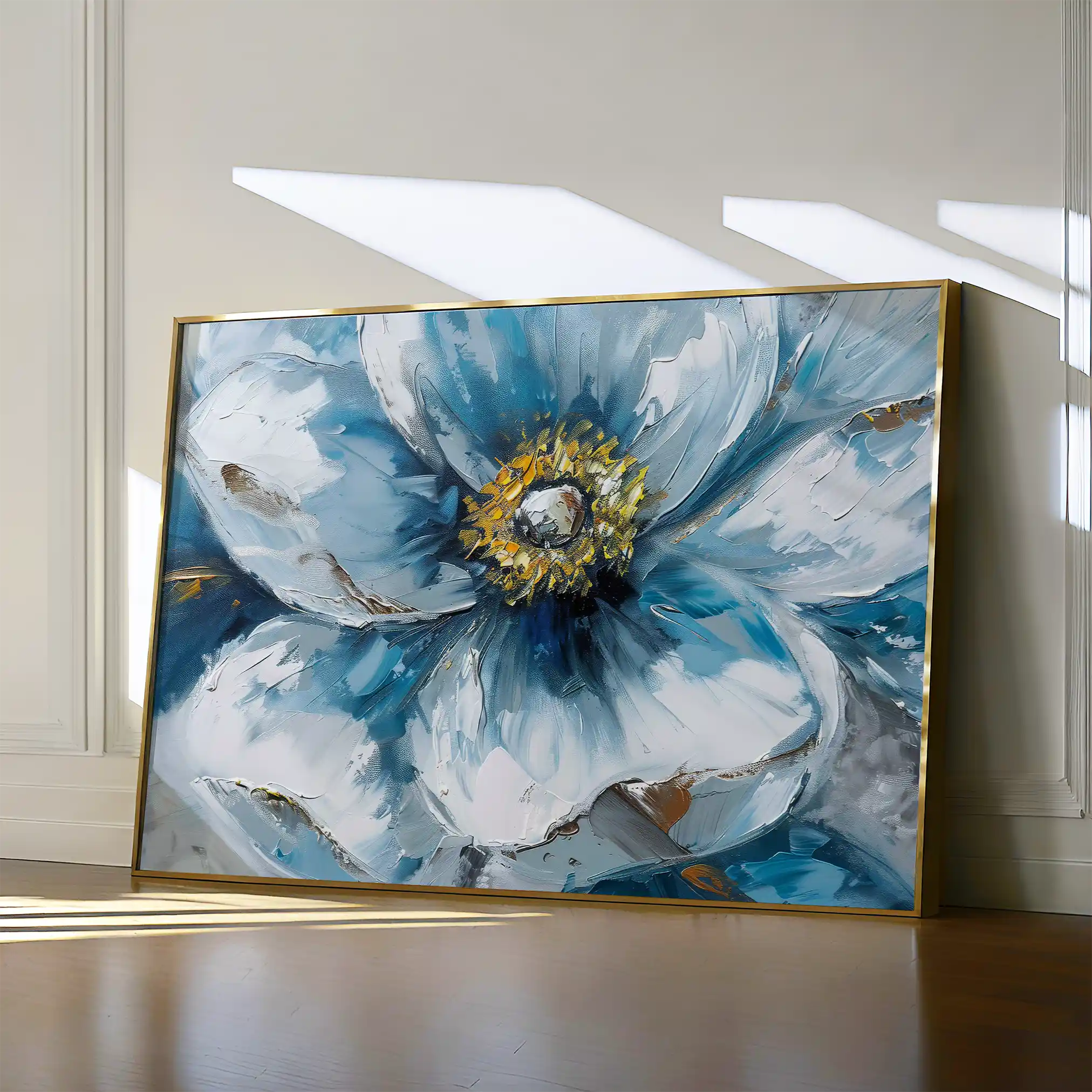 Floral 398 Canvas Art 60 x 40 cm / Black
