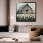 Landscape 398 Canvas Art 16" x 16" / 40 x 40 cm / Black
