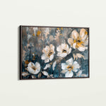 Floral 399 Canvas Art 18" x 24" / 45 x 60 cm / Black