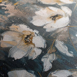 Floral 399 Canvas Art 18" x 24" / 45 x 60 cm / Black