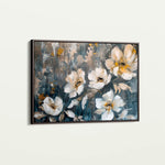 Floral 399 Canvas Art 60 x 40 cm / Black