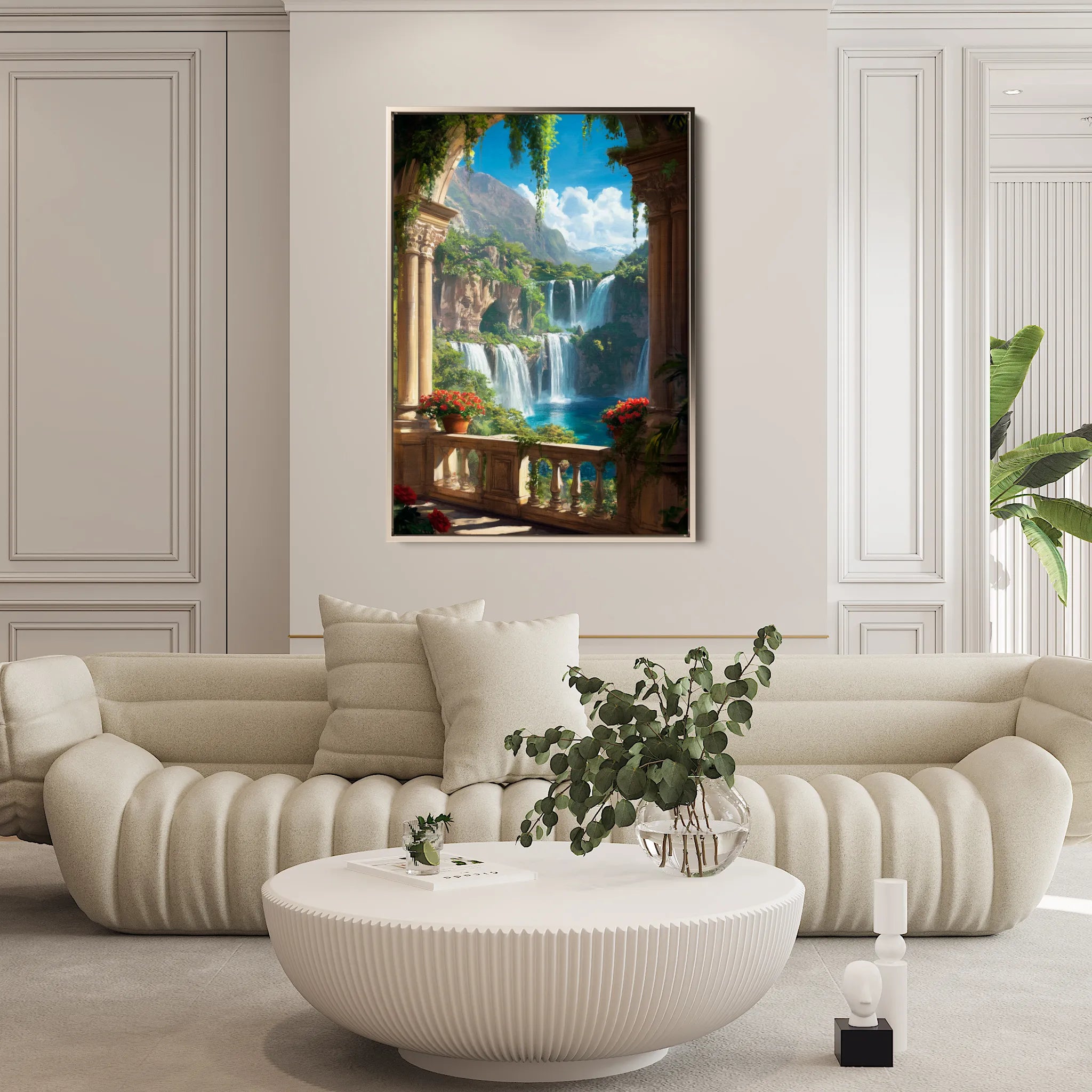 Landscape 399 Canvas Art 18" x 24" / 45 x 60 cm / Black