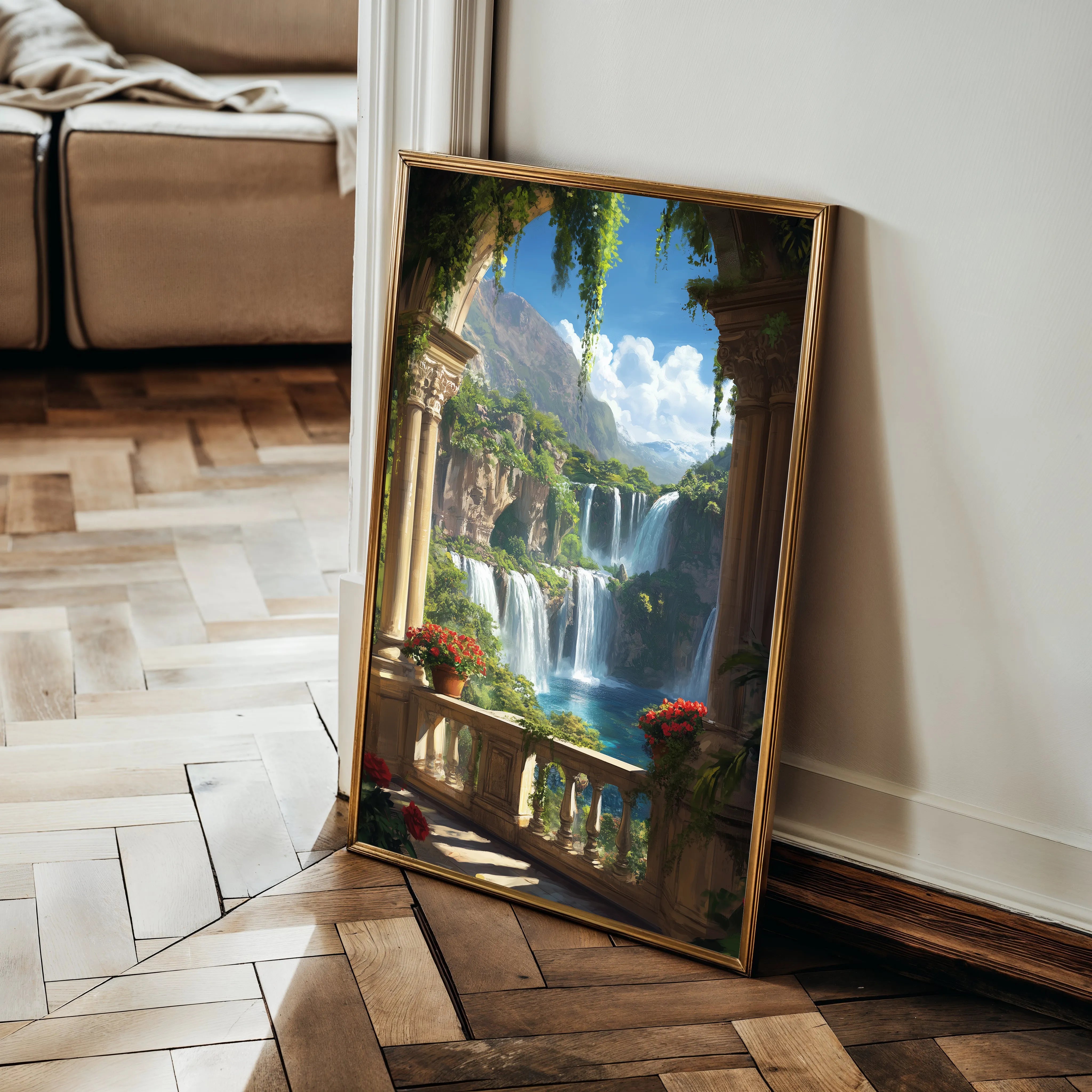 Landscape 399 Canvas Art 18" x 24" / 45 x 60 cm / Black