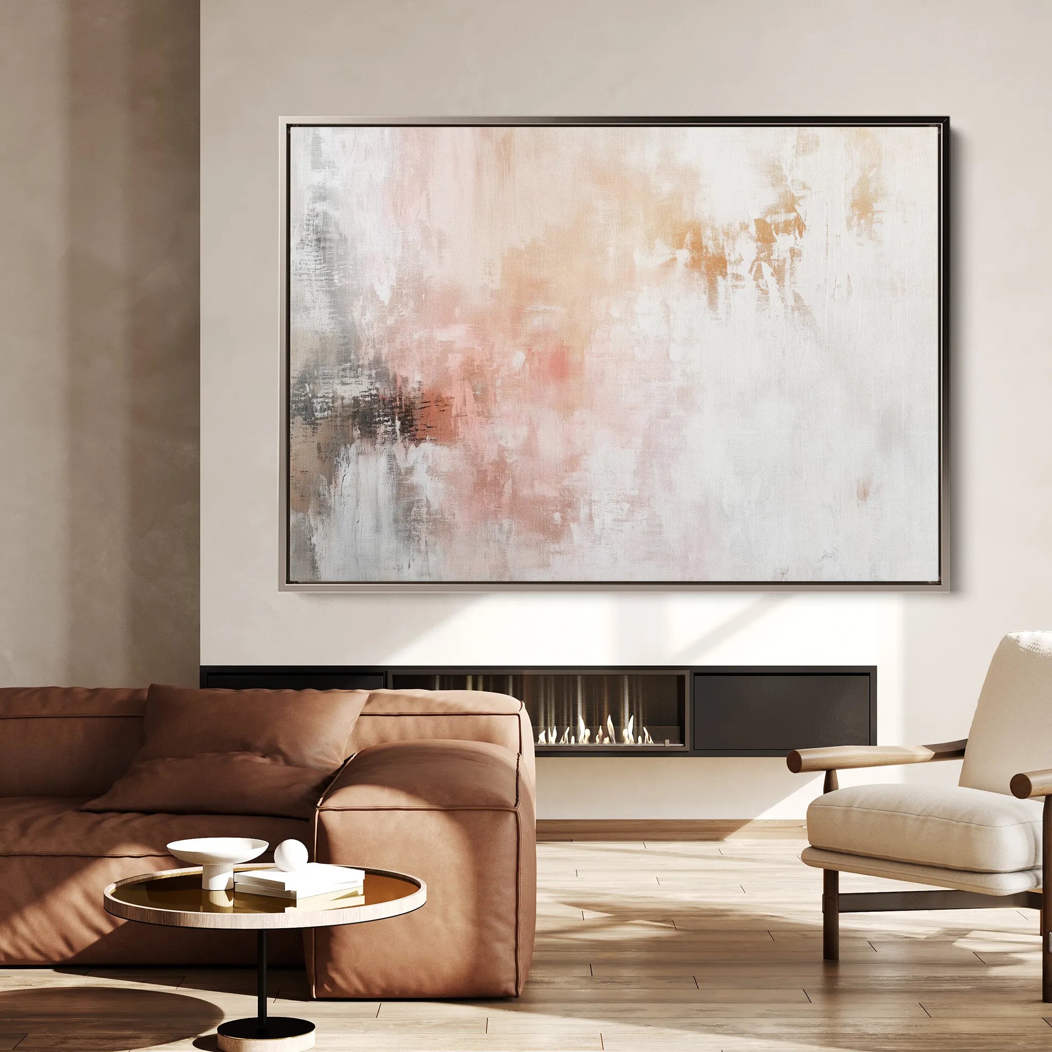 Abstract 400 Canvas Art 18" x 24" / 45 x 60 cm / Black