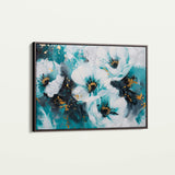 Floral 400 Canvas Art 18" x 24" / 45 x 60 cm / Black