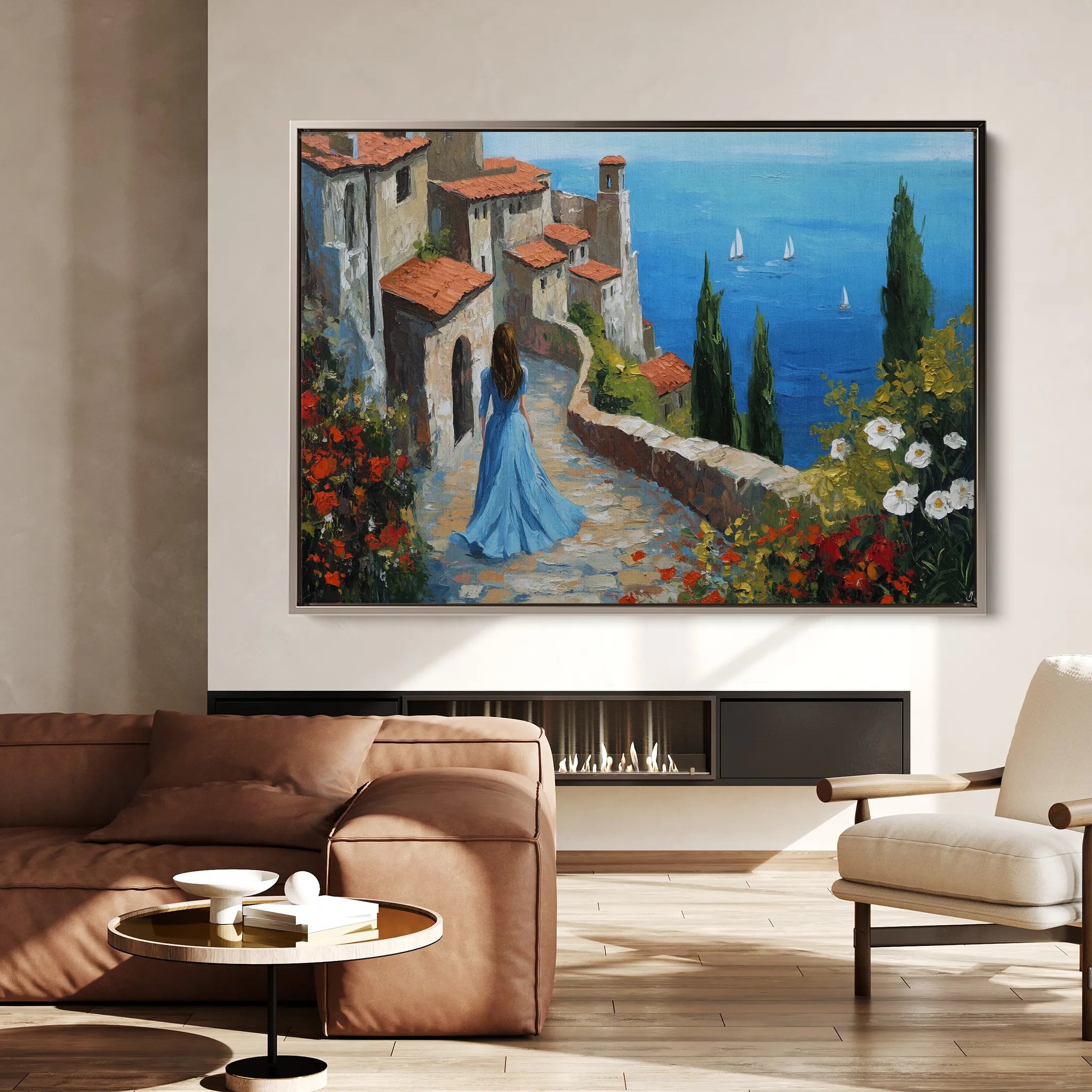 Landscape 400 Canvas Art 18" x 24" / 45 x 60 cm / Black