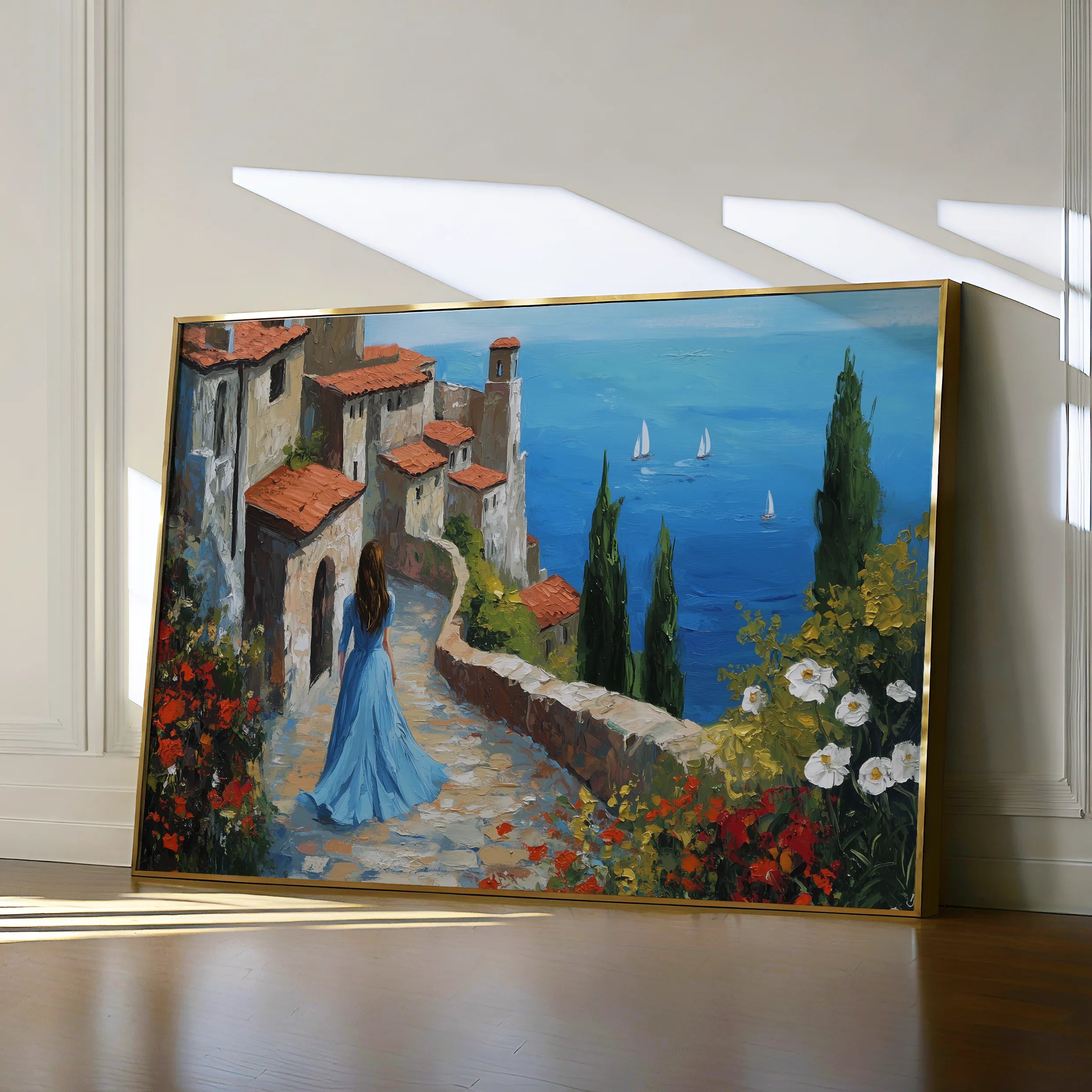 Landscape 400 Canvas Art 18" x 24" / 45 x 60 cm / Black