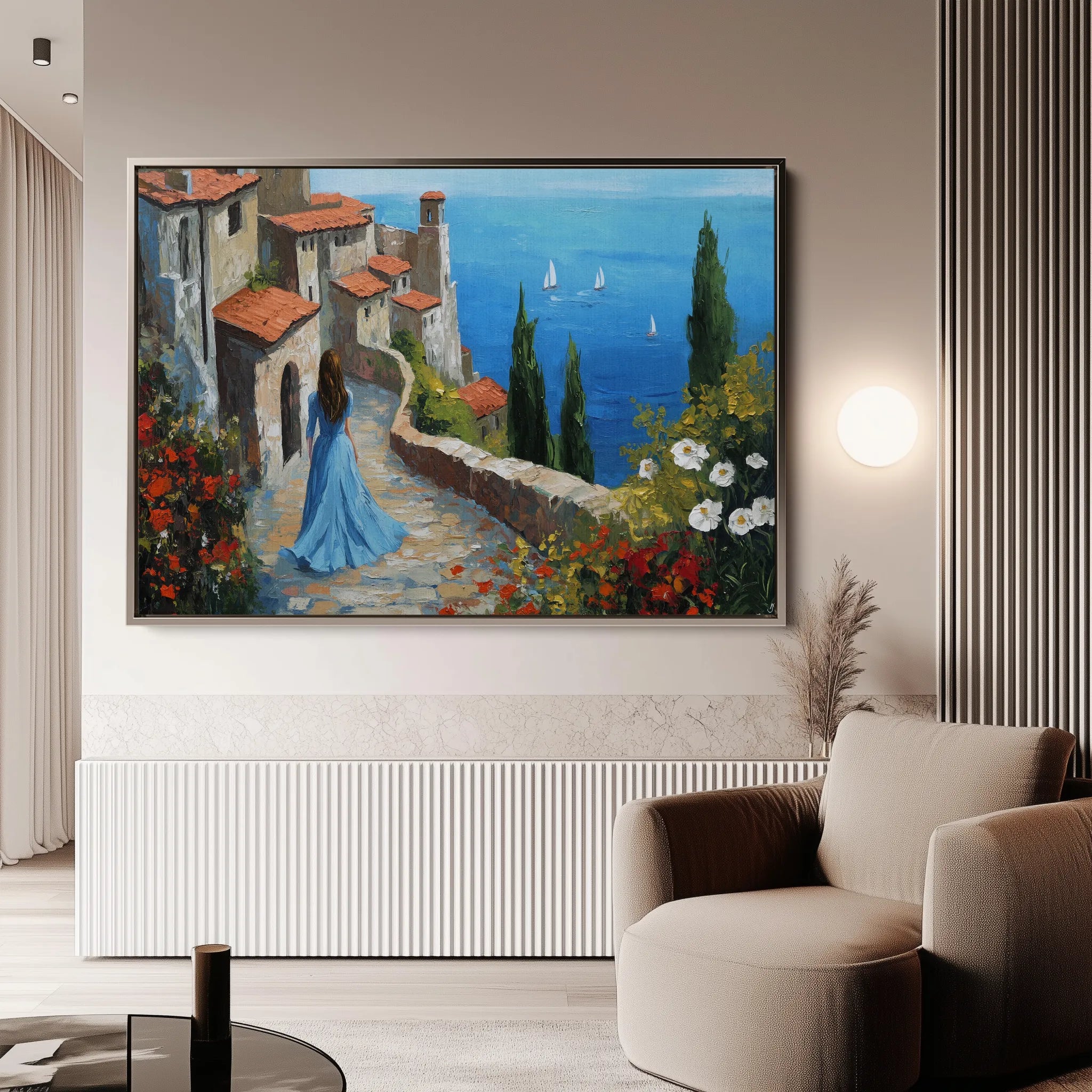 Landscape 400 Canvas Art 18" x 24" / 45 x 60 cm / Black