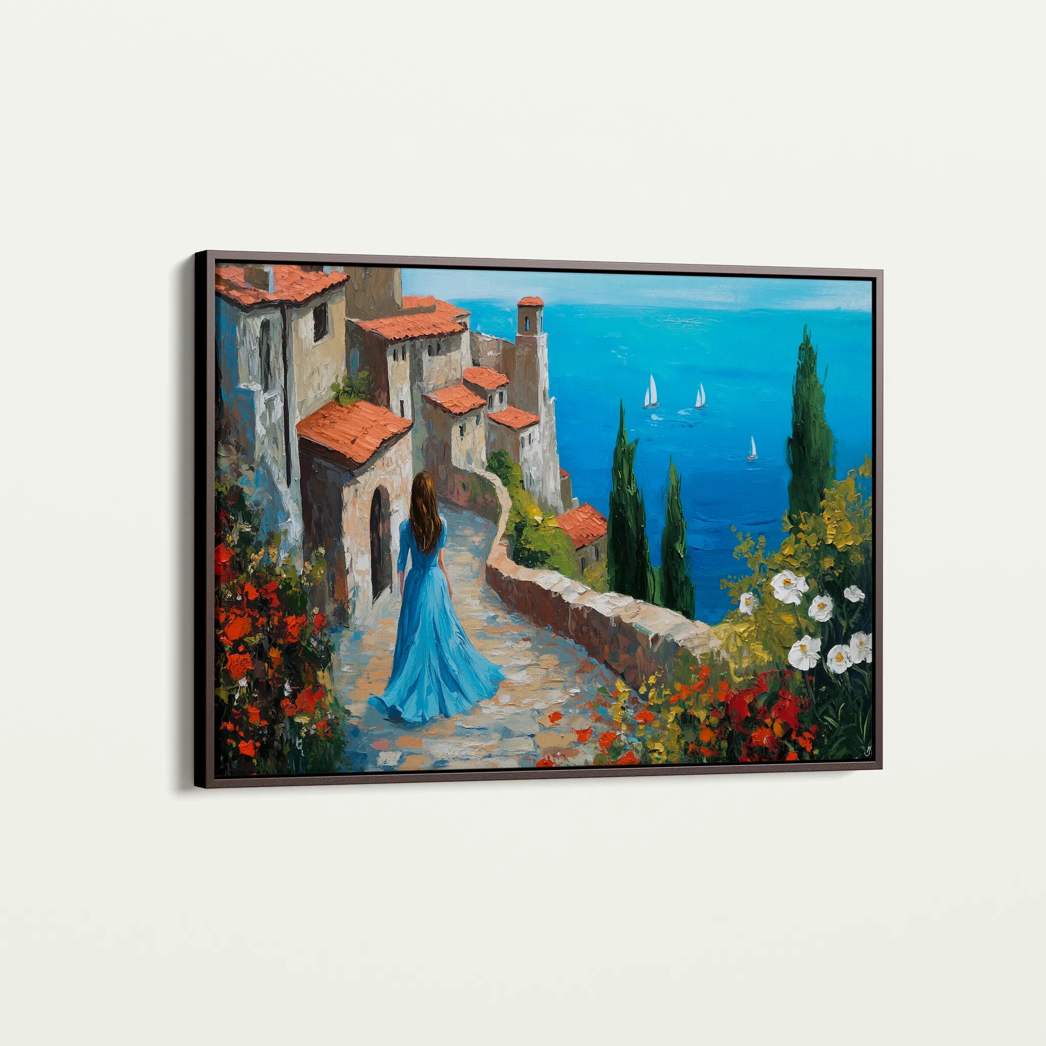 Landscape 400 Canvas Art 18" x 24" / 45 x 60 cm / Black