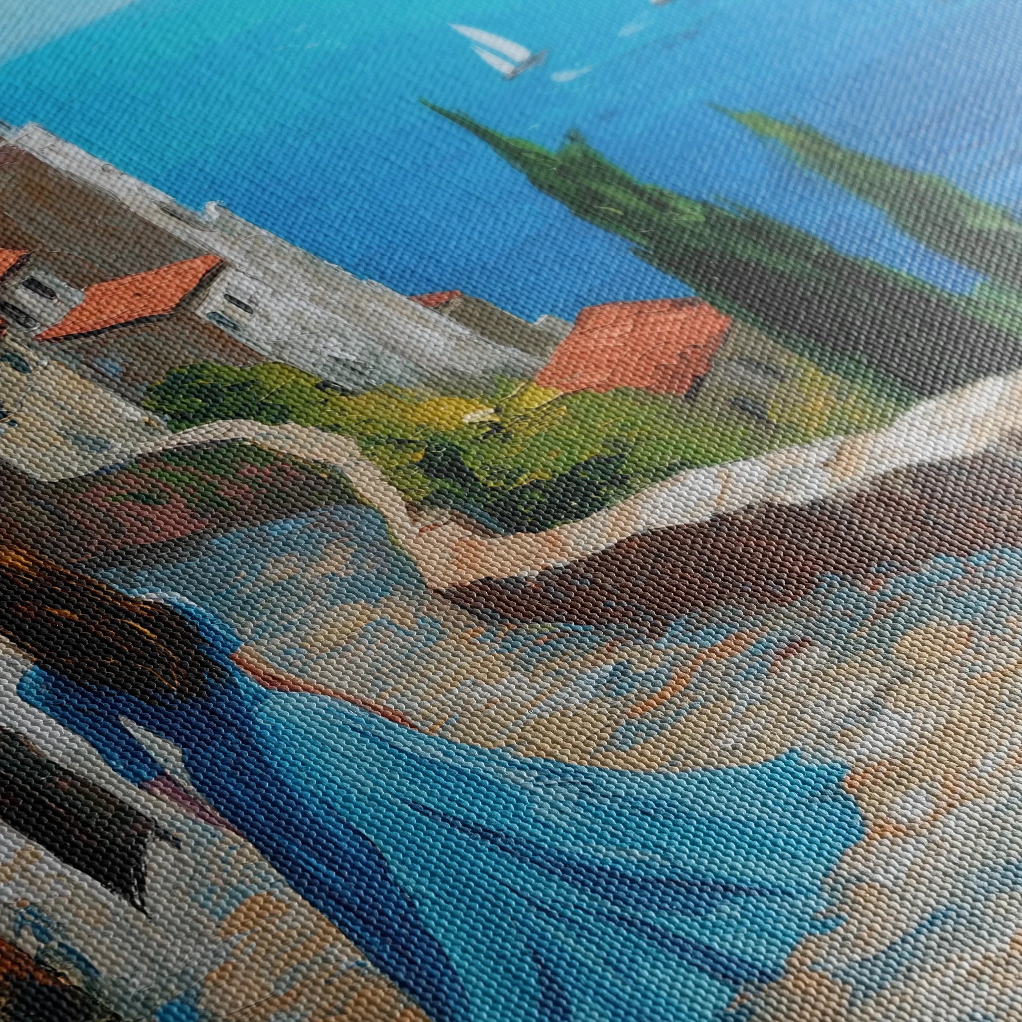 Landscape 400 Canvas Art 18" x 24" / 45 x 60 cm / Black