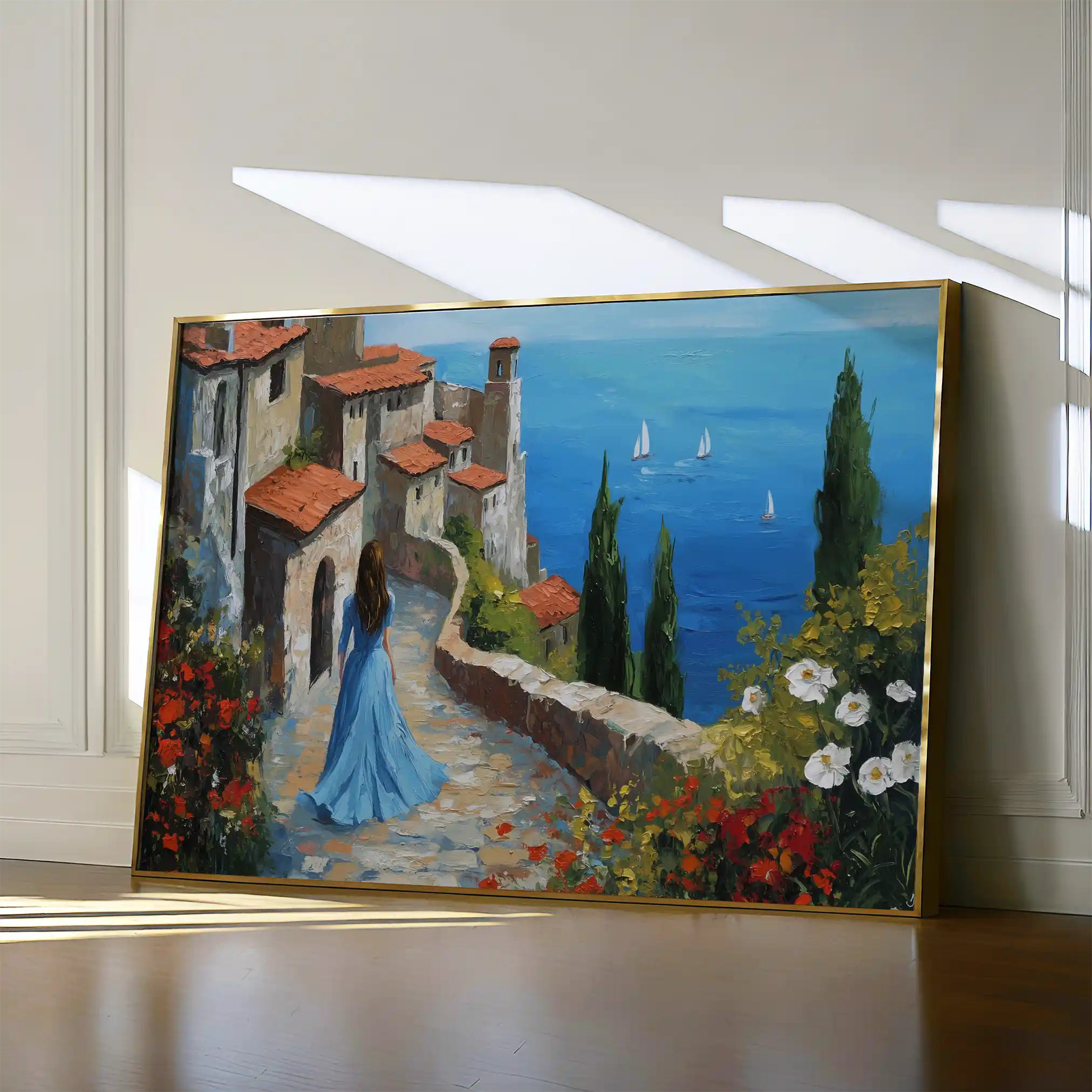 Landscape 400 Canvas Art 60 x 40 cm / Black